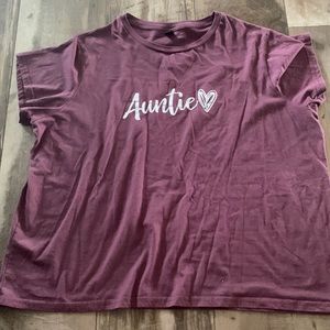 Ladies Auntie shirt size 4 xl